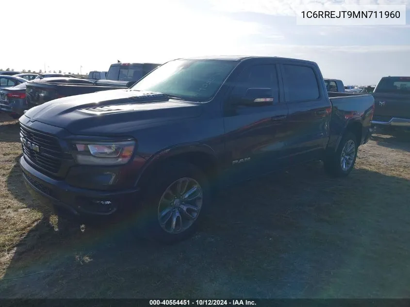 2021 Ram 1500 Laramie 4X2 5'7 Box VIN: 1C6RREJT9MN711960 Lot: 40554451