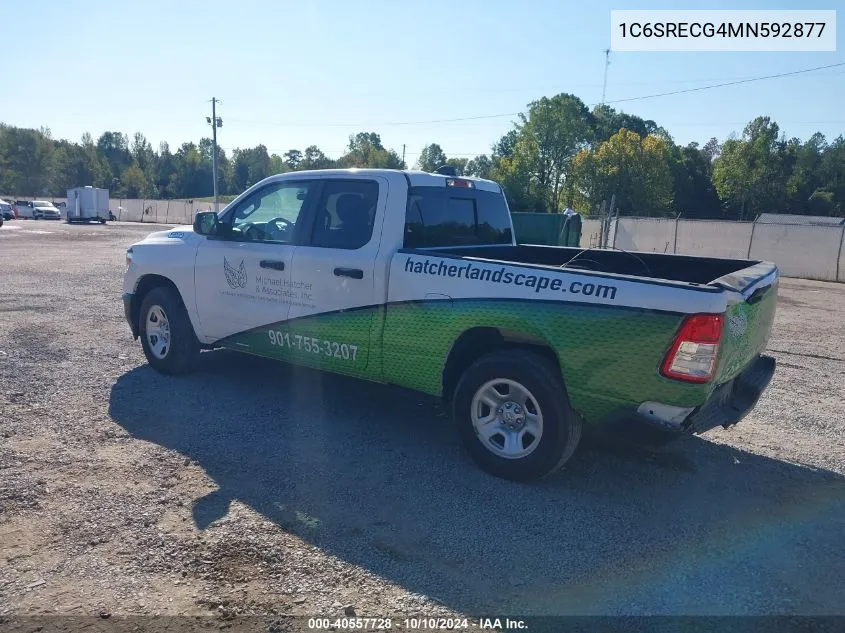 2021 Ram 1500 Tradesman 4X2 6'4 Box VIN: 1C6SRECG4MN592877 Lot: 40557728