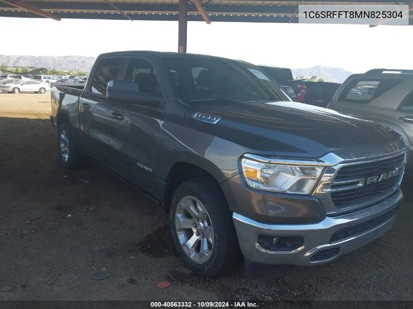 2021 Ram 1500 Big Horn 4X4 5'7 Box VIN: 1C6SRFFT8MN825304 Lot: 40563332