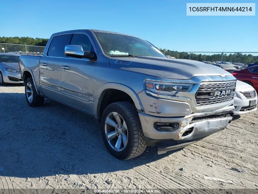 2021 Ram 1500 Limited 4X4 5'7 Box VIN: 1C6SRFHT4MN644214 Lot: 40563756