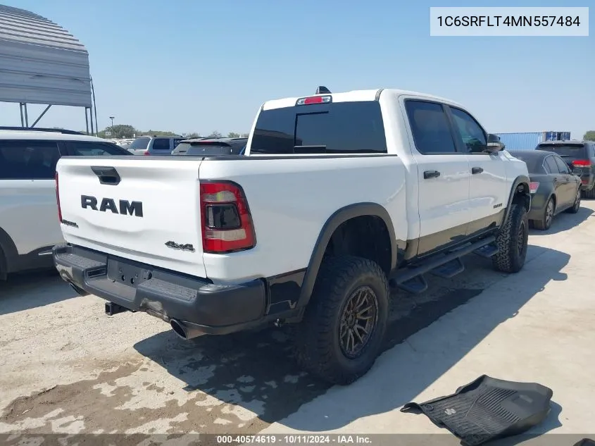 2021 Ram 1500 Rebel 4X4 5'7 Box VIN: 1C6SRFLT4MN557484 Lot: 40574619