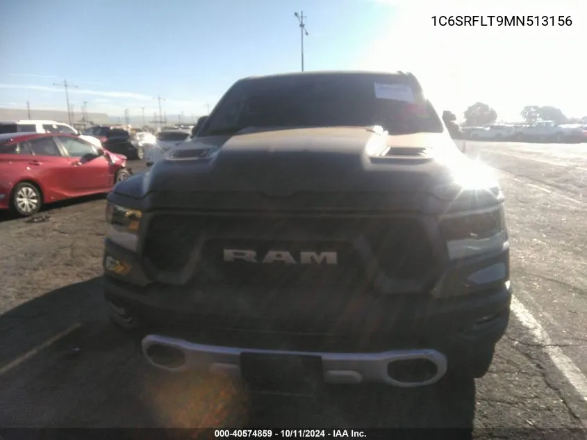 2021 Ram 1500 Rebel 4X4 5'7 Box VIN: 1C6SRFLT9MN513156 Lot: 40574859