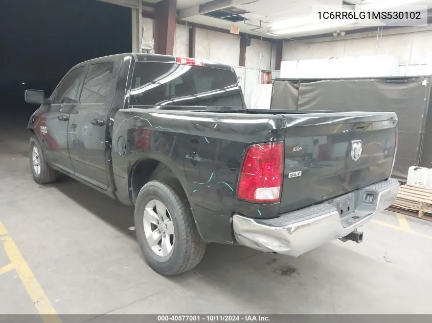 2021 Ram 1500 Classic Slt 4X2 5'7 Box VIN: 1C6RR6LG1MS530102 Lot: 40577081