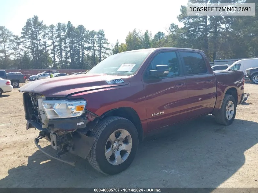 2021 Ram 1500 VIN: 1C6SRFFT7MN632691 Lot: 40595757