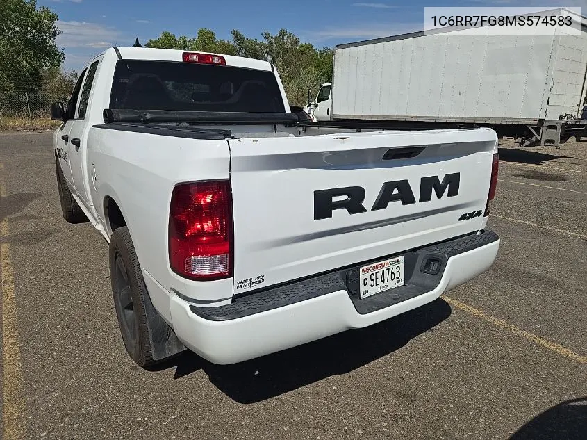 2021 Ram 1500 Classic Express 4X4 6'4 Box VIN: 1C6RR7FG8MS574583 Lot: 40597544