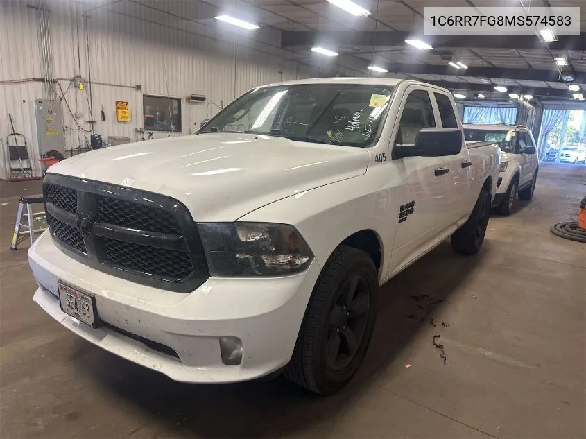 2021 Ram 1500 Classic Express 4X4 6'4 Box VIN: 1C6RR7FG8MS574583 Lot: 40597544