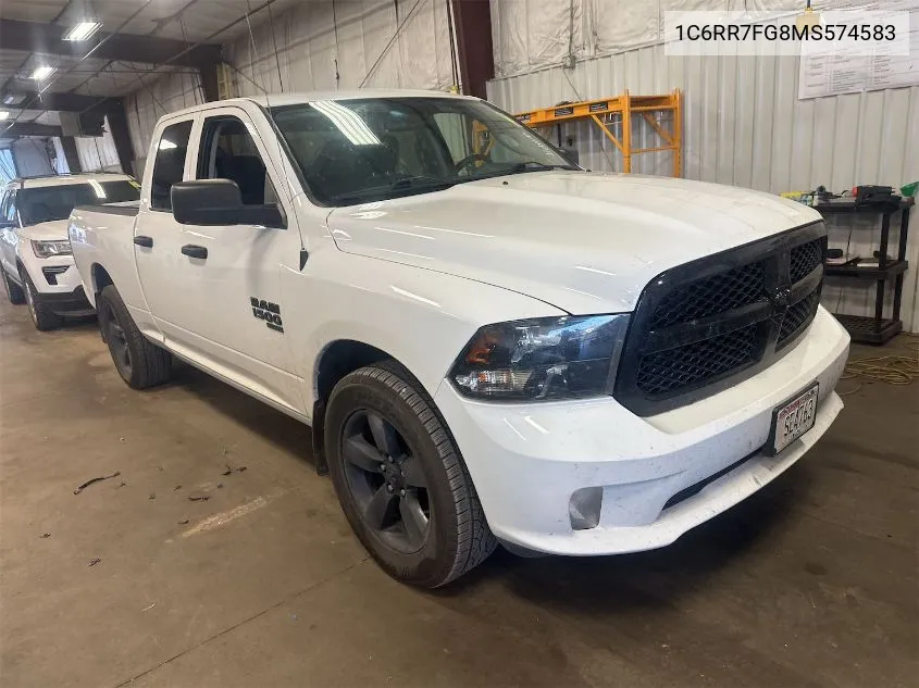 2021 Ram 1500 Classic Express 4X4 6'4 Box VIN: 1C6RR7FG8MS574583 Lot: 40597544