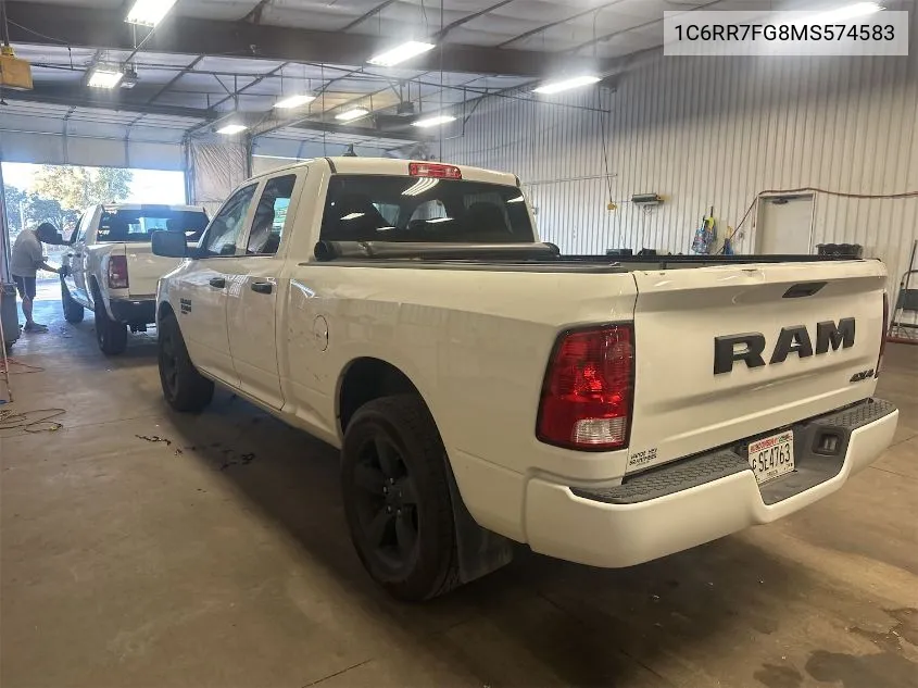 2021 Ram 1500 Classic Express 4X4 6'4 Box VIN: 1C6RR7FG8MS574583 Lot: 40597544