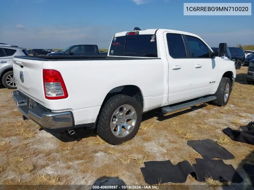 2021 Ram 1500 Big Horn 4X2 6'4 Box VIN: 1C6RREBG9MN710020 Lot: 40609897