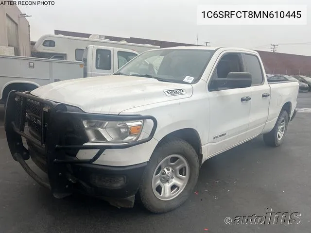 2021 Ram 1500 Tradesman 4X4 6'4 Box VIN: 1C6SRFCT8MN610445 Lot: 40613883