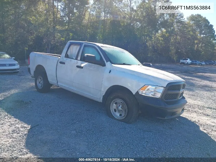 2021 Ram 1500 Classic Tradesman 4X2 6'4 Box VIN: 1C6RR6FT1MS563884 Lot: 40627614