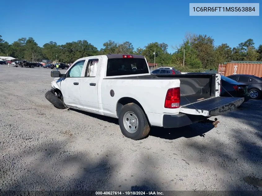 2021 Ram 1500 Classic Tradesman 4X2 6'4 Box VIN: 1C6RR6FT1MS563884 Lot: 40627614