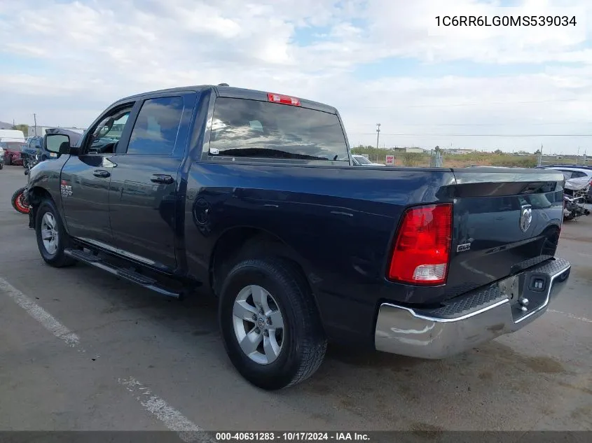 2021 Ram 1500 Classic Slt 4X2 5'7 Box VIN: 1C6RR6LG0MS539034 Lot: 40631283