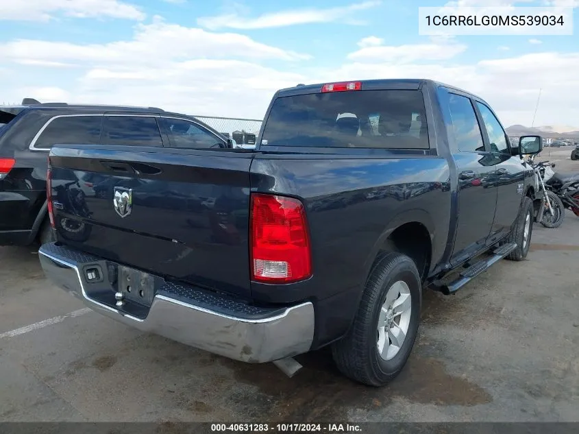 2021 Ram 1500 Classic Slt 4X2 5'7 Box VIN: 1C6RR6LG0MS539034 Lot: 40631283