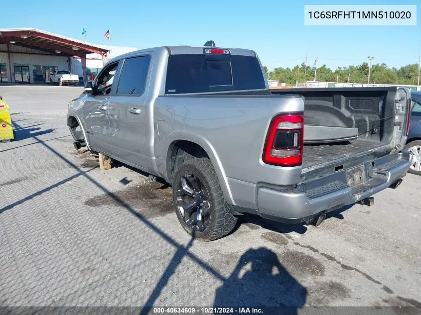 2021 Ram 1500 Limited VIN: 1C6SRFHT1MN510020 Lot: 40634609