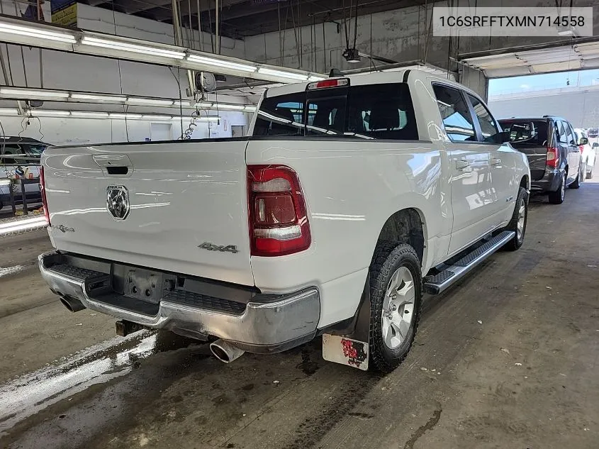 2021 Ram 1500 Lone Star 4X4 5'7 Box VIN: 1C6SRFFTXMN714558 Lot: 40637631