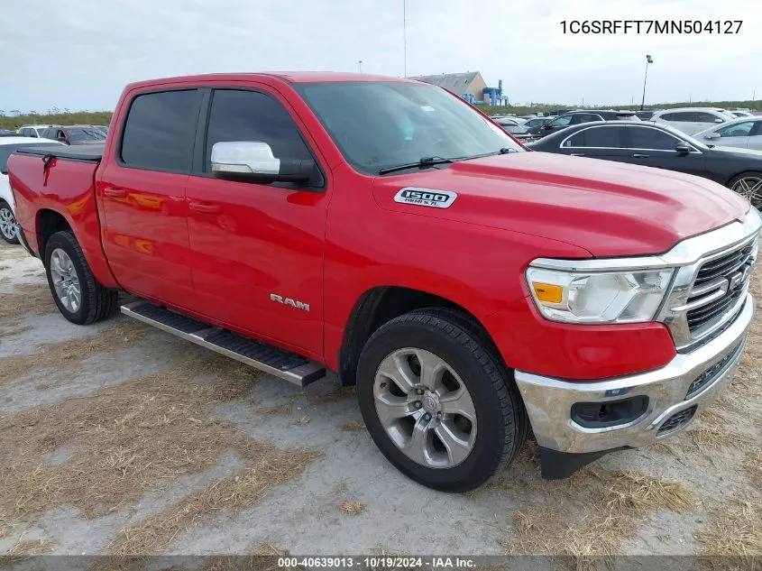 2021 Ram 1500 Big Horn/Lone Star VIN: 1C6SRFFT7MN504127 Lot: 40639013