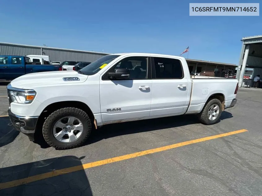 2021 Ram 1500 Big Horn 4X4 6'4 Box VIN: 1C6SRFMT9MN714652 Lot: 40649002