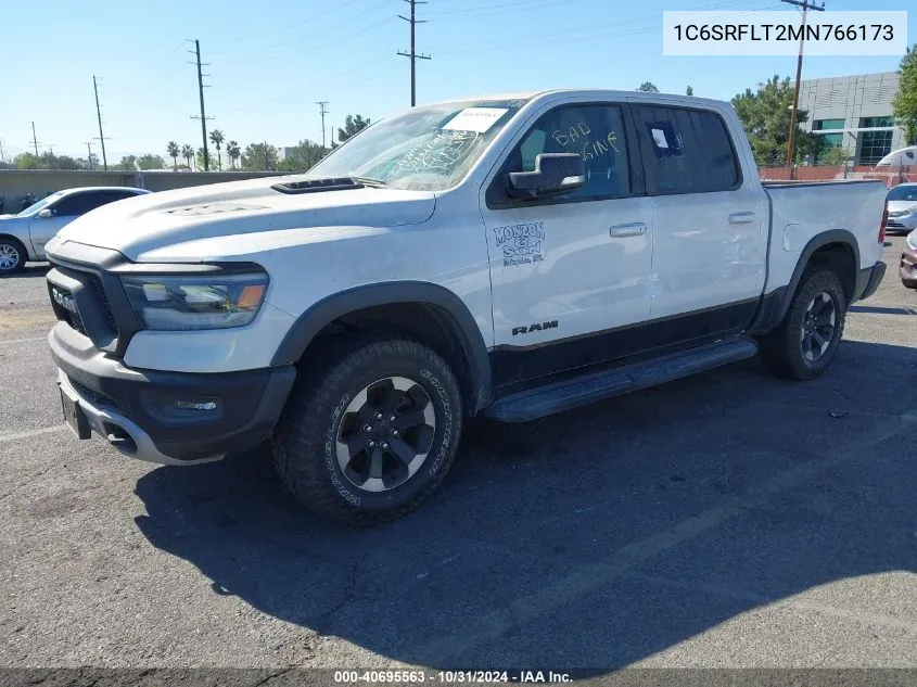 2021 Ram 1500 Rebel 4X4 5'7 Box VIN: 1C6SRFLT2MN766173 Lot: 40695563