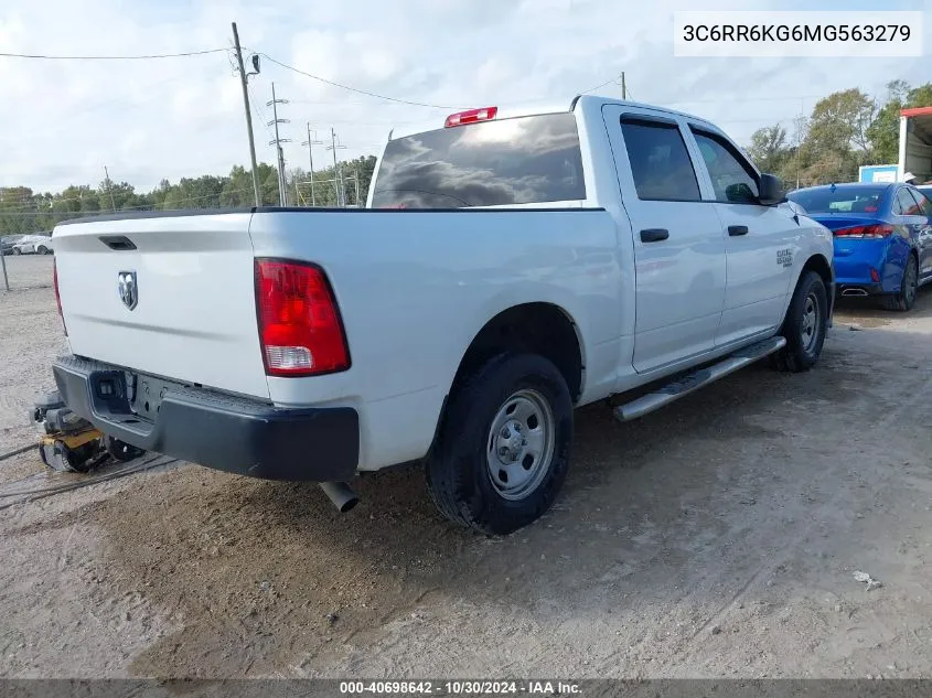 2021 Ram 1500 Classic Tradesman 4X2 5'7 Box VIN: 3C6RR6KG6MG563279 Lot: 40698642