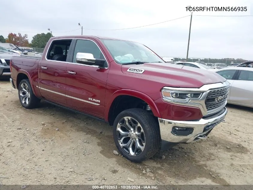 2021 Ram 1500 Limited 4X4 5'7 Box VIN: 1C6SRFHT0MN566935 Lot: 40702853