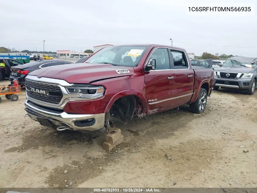 2021 Ram 1500 Limited 4X4 5'7 Box VIN: 1C6SRFHT0MN566935 Lot: 40702853