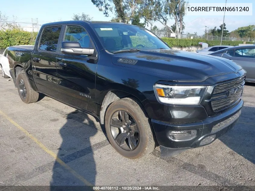 2021 Ram 1500 Big Horn 4X2 5'7 Box VIN: 1C6RREFT8MN661240 Lot: 40708112