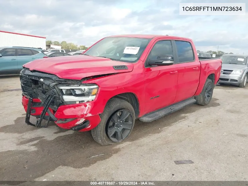 2021 Ram 1500 Lone Star 4X4 5'7 Box VIN: 1C6SRFFT1MN723634 Lot: 40719887