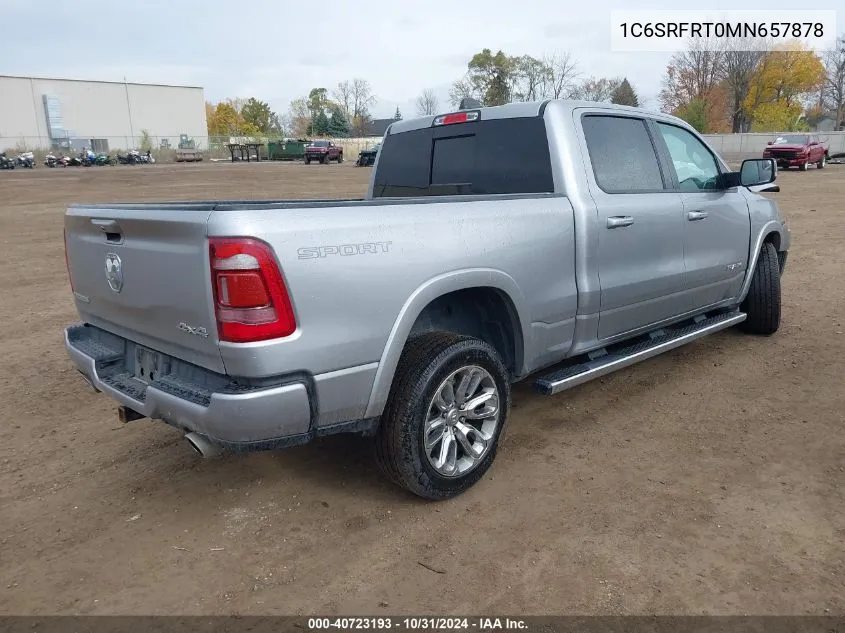 1C6SRFRT0MN657878 2021 Ram 1500 Laramie 4X4 6'4 Box