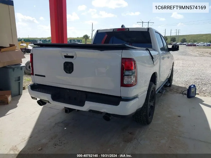 2021 Ram 1500 Big Horn 4X2 5'7 Box VIN: 1C6RREFT9MN574169 Lot: 40752145