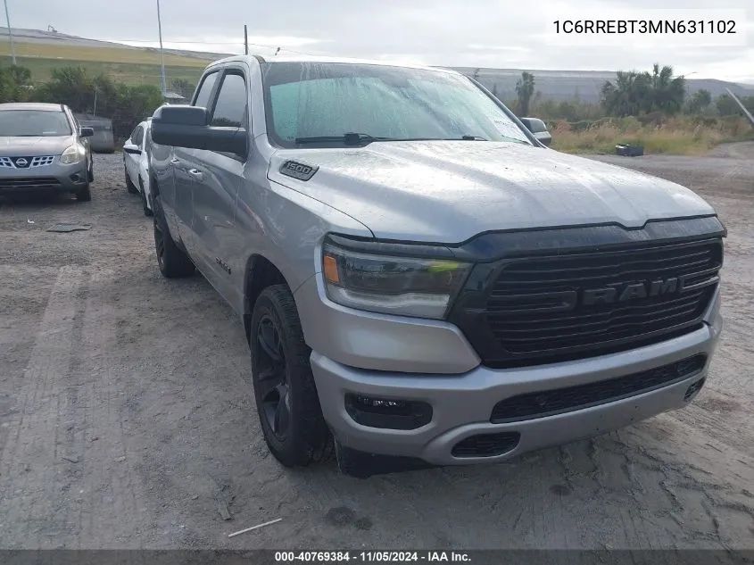 2021 Ram 1500 Big Horn 4X2 6'4 Box VIN: 1C6RREBT3MN631102 Lot: 40769384