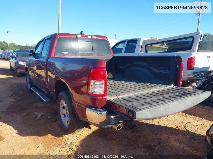 2021 Ram 1500 Big Horn 4X4 6'4 Box VIN: 1C6SRFBT9MN599828 Lot: 40842163