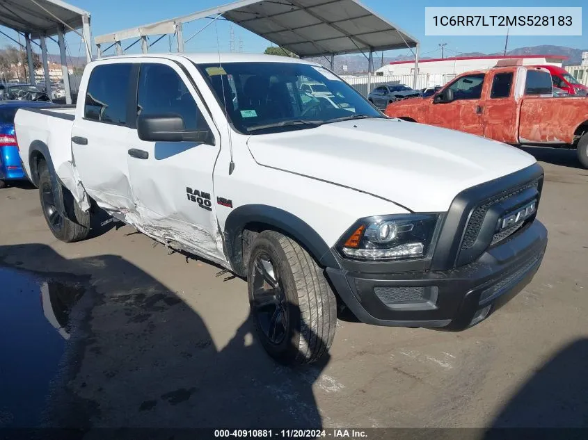 2021 Ram 1500 Classic Warlock 4X4 5'7 Box VIN: 1C6RR7LT2MS528183 Lot: 40910881