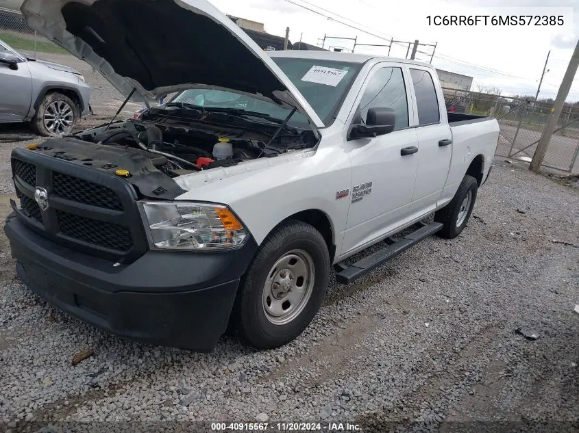 2021 Ram 1500 Classic Tradesman 4X2 6'4 Box VIN: 1C6RR6FT6MS572385 Lot: 40915567