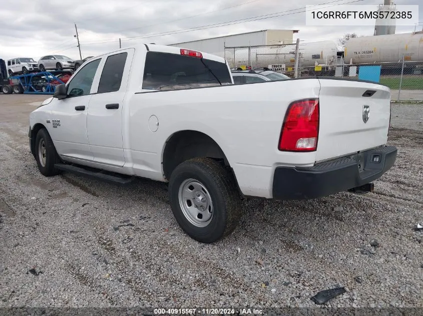 2021 Ram 1500 Classic Tradesman 4X2 6'4 Box VIN: 1C6RR6FT6MS572385 Lot: 40915567