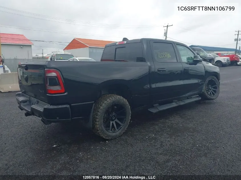 1C6SRFTT8NN106799 2022 Ram 1500 Sport