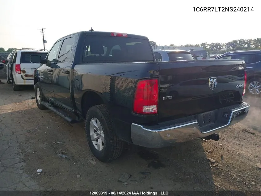 2022 Ram 1500 Classic Slt VIN: 1C6RR7LT2NS240214 Lot: 12069319