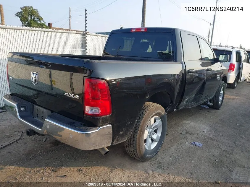 2022 Ram 1500 Classic Slt VIN: 1C6RR7LT2NS240214 Lot: 12069319