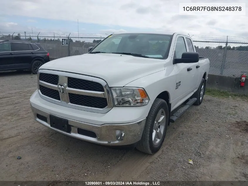 2022 Ram 1500 Classic Tradesman VIN: 1C6RR7FG8NS248378 Lot: 12090801