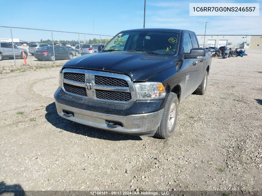 2022 Ram 1500 Classic Slt VIN: 1C6RR7GG0NS246557 Lot: 12104181