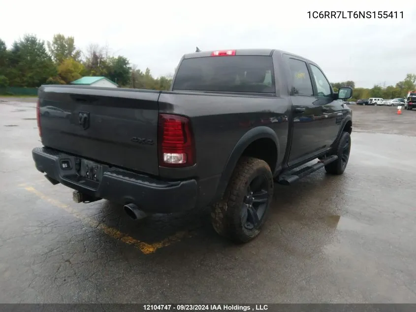 2022 Ram 1500 Classic Slt VIN: 1C6RR7LT6NS155411 Lot: 12104747