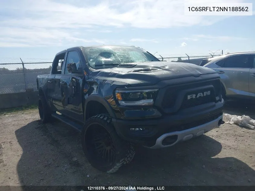 2022 Ram 1500 Rebel VIN: 1C6SRFLT2NN188562 Lot: 12110376