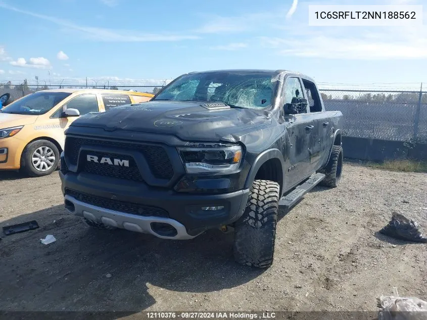 2022 Ram 1500 Rebel VIN: 1C6SRFLT2NN188562 Lot: 12110376