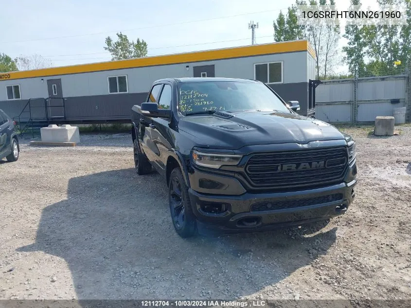 2022 Ram 1500 Limited VIN: 1C6SRFHT6NN261960 Lot: 12112704