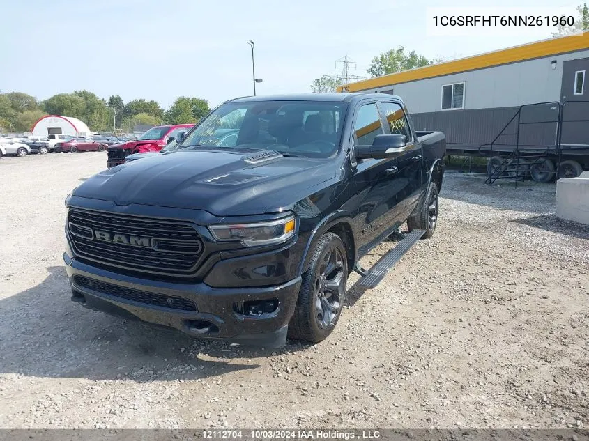 2022 Ram 1500 Limited VIN: 1C6SRFHT6NN261960 Lot: 12112704