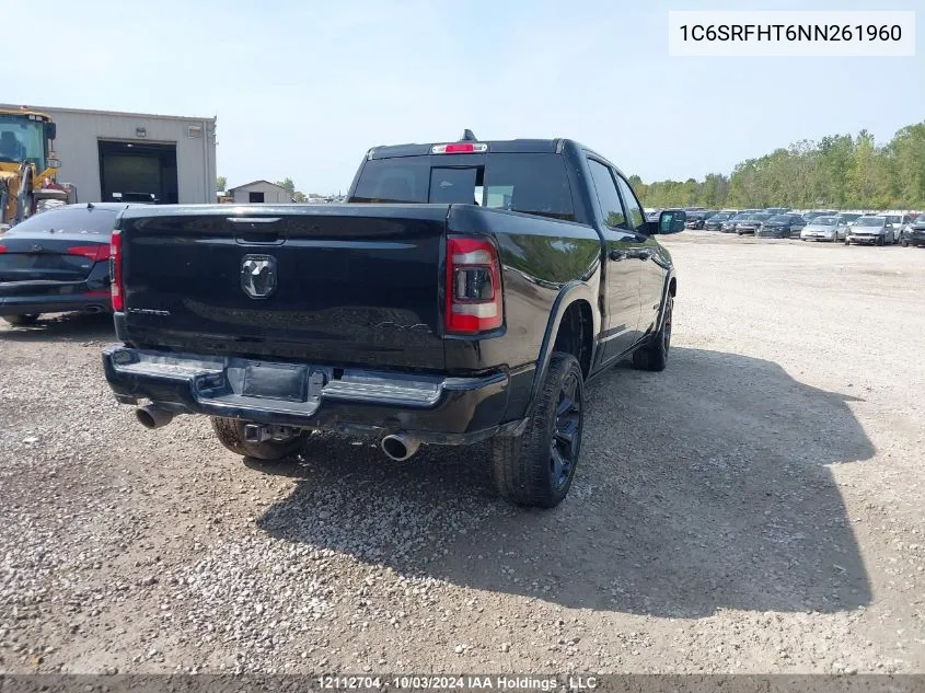 2022 Ram 1500 Limited VIN: 1C6SRFHT6NN261960 Lot: 12112704