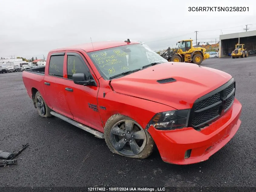 2022 Ram 1500 Classic Tradesman VIN: 3C6RR7KT5NG258201 Lot: 12117402