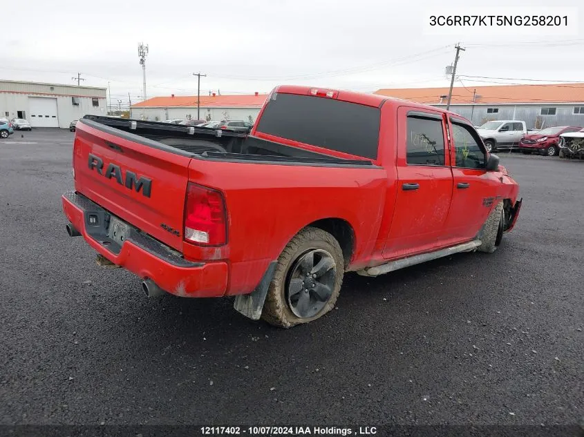 2022 Ram 1500 Classic Tradesman VIN: 3C6RR7KT5NG258201 Lot: 12117402