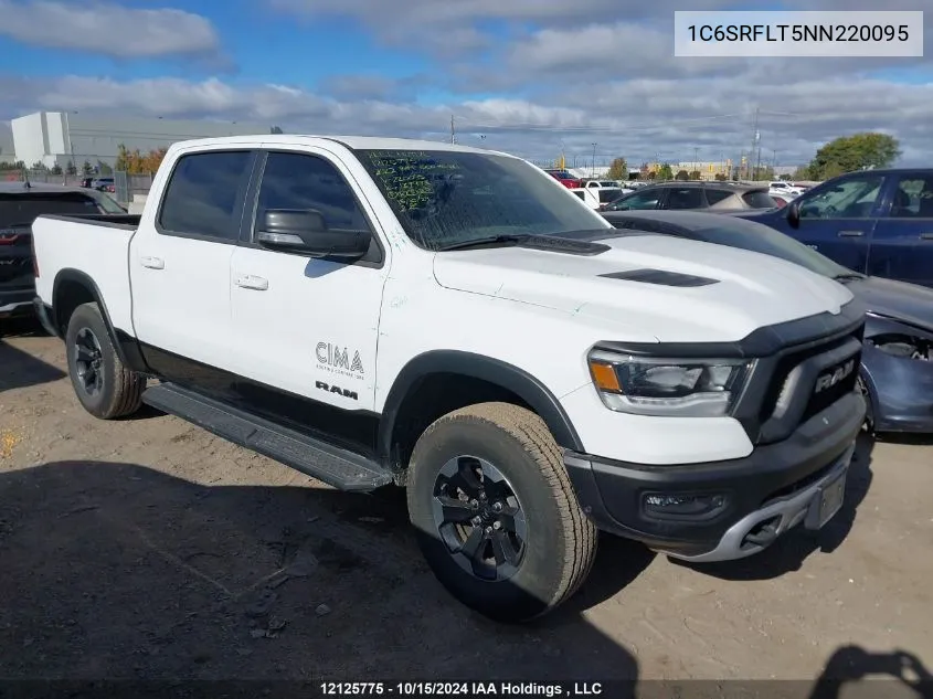 2022 Ram 1500 Rebel VIN: 1C6SRFLT5NN220095 Lot: 12125775