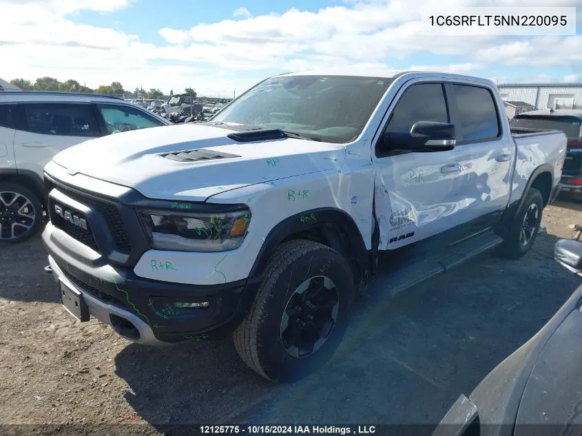 2022 Ram 1500 Rebel VIN: 1C6SRFLT5NN220095 Lot: 12125775